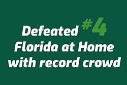 Defeated #4 Florida at Home
