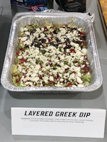 Served Layered Greek Dip