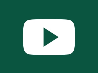 youtube logo with green background